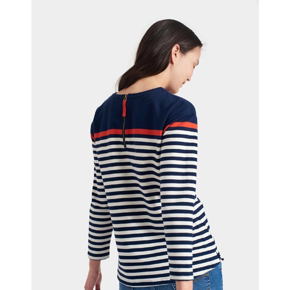 Joules Clemence Navy White Red Striped Sweatshirt Size 10 US 14 UK 12 EU - Picture 1 of 5